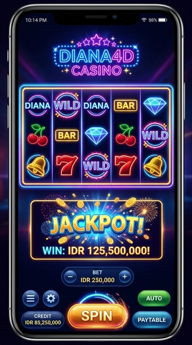 Cuplikan layar menu unduhan diana4d untuk perangkat Android
